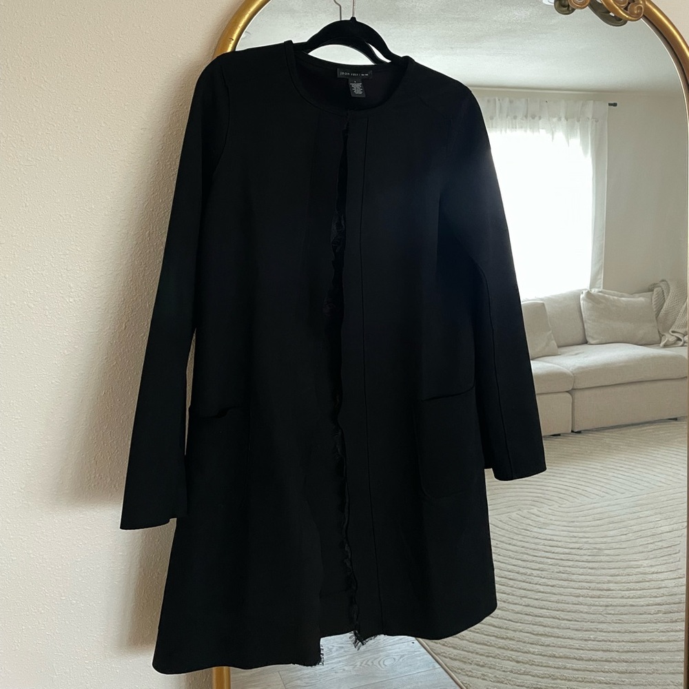 Joan Vass Black Overcoat/Blazer